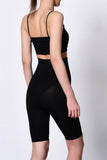 Black  2015 High Waist Double Long Leg Corset