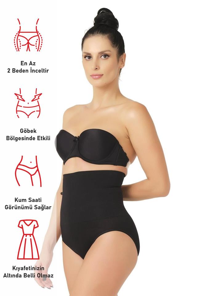 Black  2029 Massage Double Slip Corset