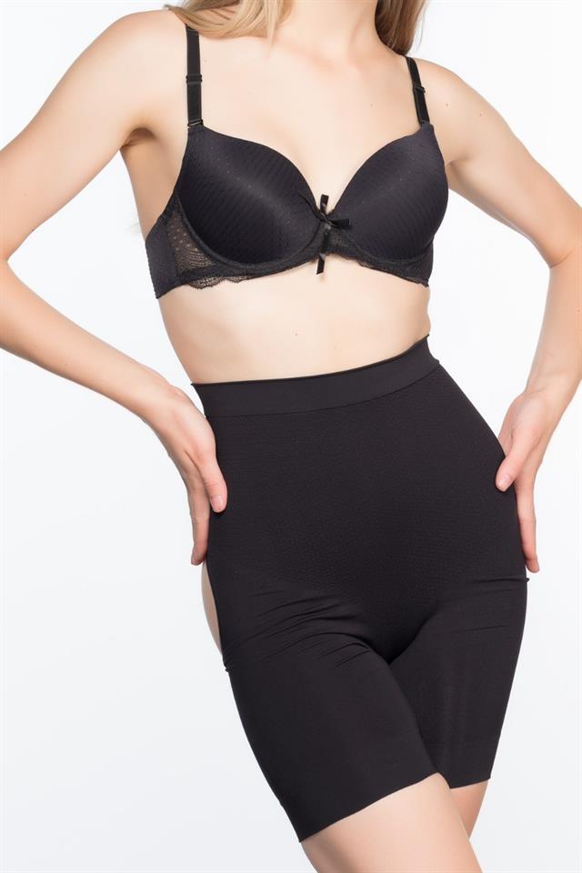 Schwarzes 2032 Butt Open Massage Boxer Korsett