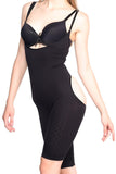 Black  2038 Butt And Chest Open Leg Corset