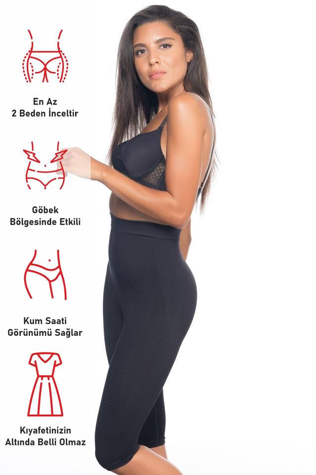 Schwarzes 2040 Anti-Cellulite-Boxerkorsett
