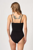 Black  2043 Chest Open Back Body Corset