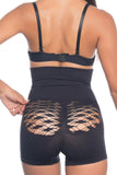 Black  2064 Butt Open Fancy Boxer Corset