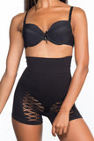 Black  2064 Butt Open Fancy Boxer Corset