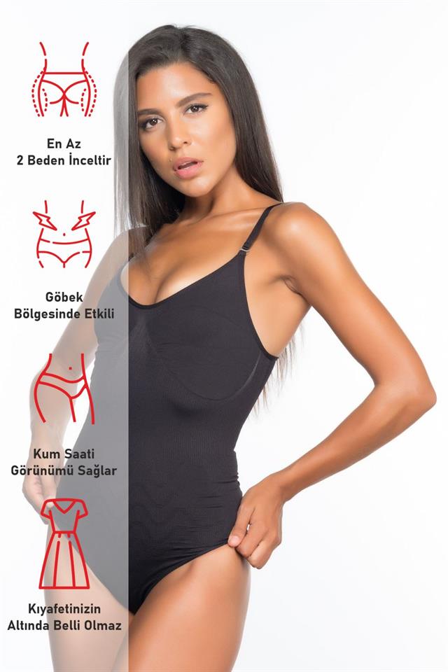 Schwarzes 2072 Schlankes Body Korsett