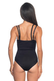 Black  2073 Slim Chest Open Pattern Body Corset