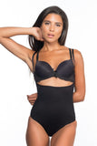 Black  2073 Slim Chest Open Pattern Body Corset