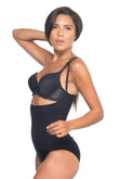 Black  2073 Slim Chest Open Pattern Body Corset