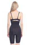 Black  2074 High Waist Pattern Double Long Leg Corset