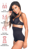 Black  2079 High Waist Pattern Double Slip Corset