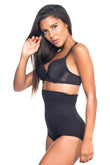 Black  2079 High Waist Pattern Double Slip Corset
