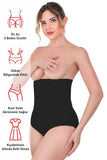 Schwarzes 2080 High Waist Korsett mit Druckknopf