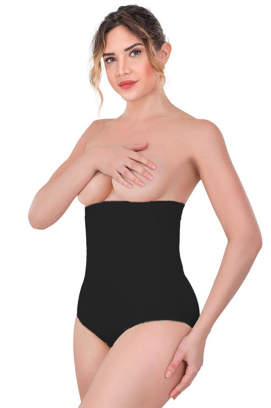 Black  2080 High Waist Snap Slip Corset