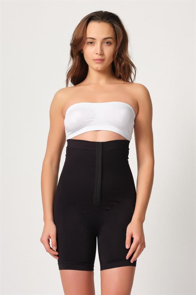 Black  2087 Front Padded Leg Corset