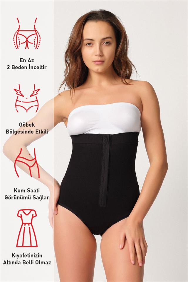 Black  2088 Front Padded Slip Corset