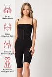 Black  2093 Front Padded Chest Open Leg Corset