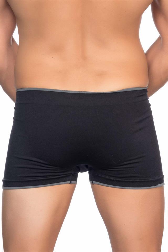 Schwarze weiche Herren-Boxershorts 2104