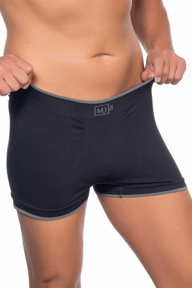 Schwarze weiche Herren-Boxershorts 2104