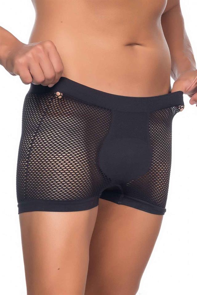 Schwarze weiche Herren-Boxershorts 2106