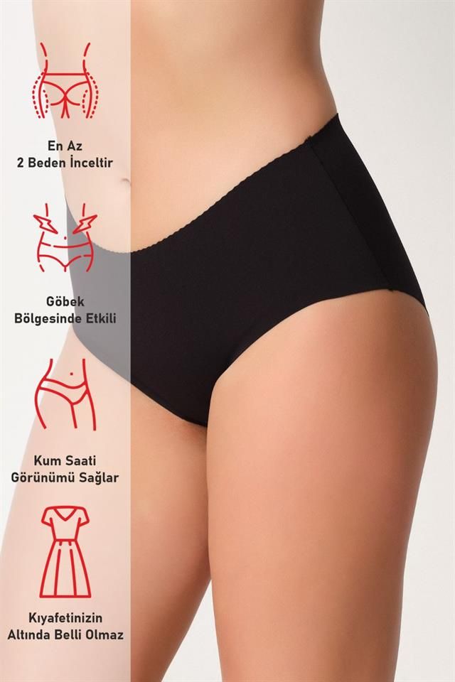 Black  2702 Mama Laser Slip Corset