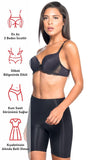 Black  2800 Double Boxer Laser Corset