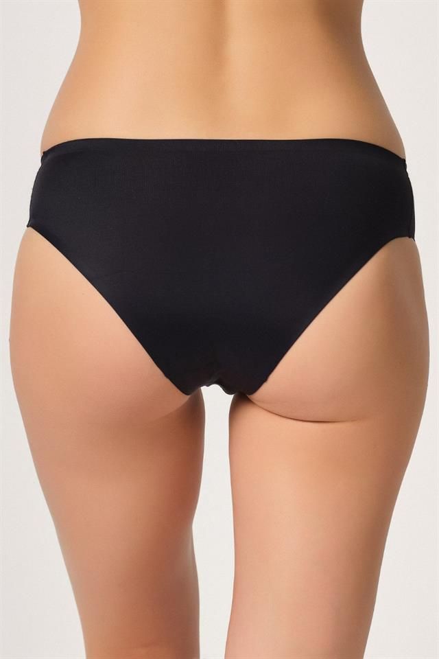 Black  2803 Bonding Laser Cut Panties