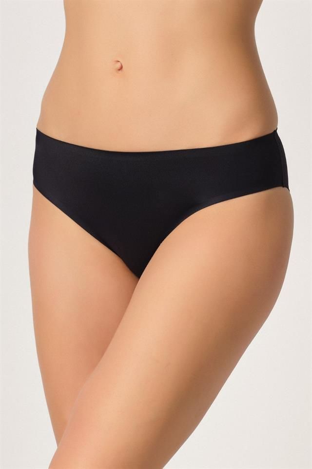 Black  2803 Bonding Laser Cut Panties