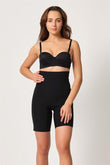Black  2814 Double High Waist Boxer Laser Corset
