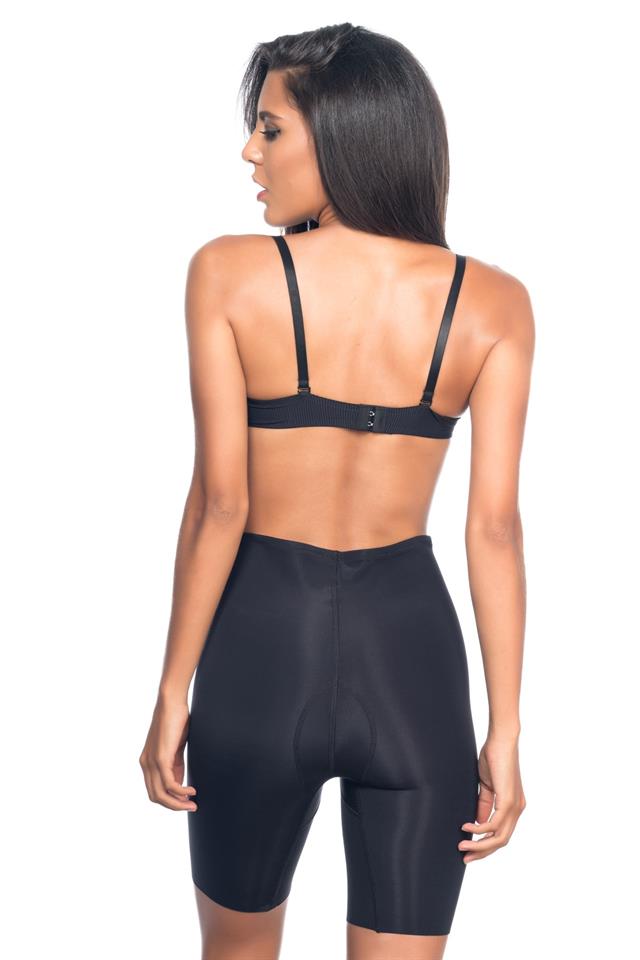 Schwarzes 2817 High Waist Leg Laser Korsett