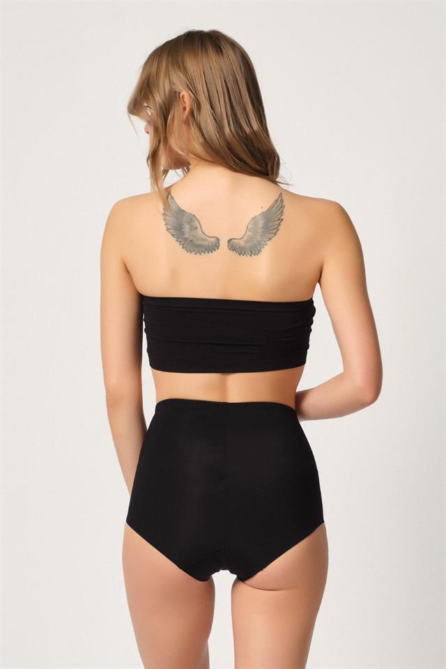 Black  2819 Slip Double Tummy Booster Laser Corset