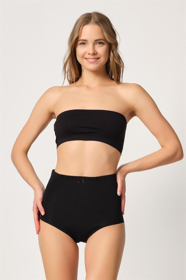 Black  2819 Slip Double Tummy Booster Laser Corset