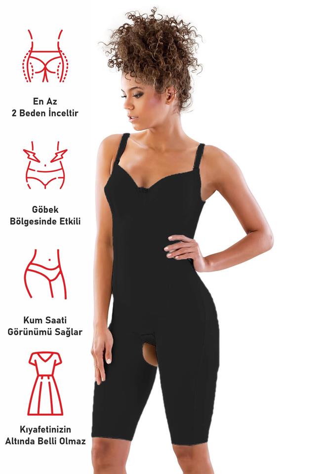 Schwarzes 2822 Balen BH Beinlänge Laser Korsett