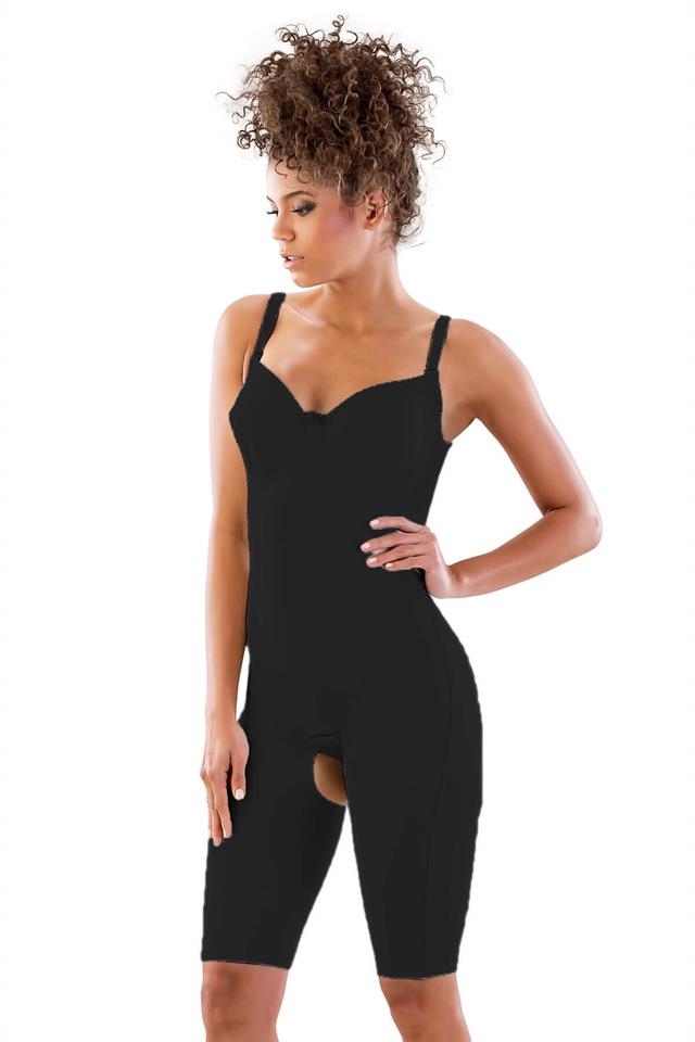 Black  2822 Balen Bra Leg Length Laser Corset