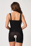 Black  2834 Chest Open Ferrule Lace Butt Length Laser Corset
