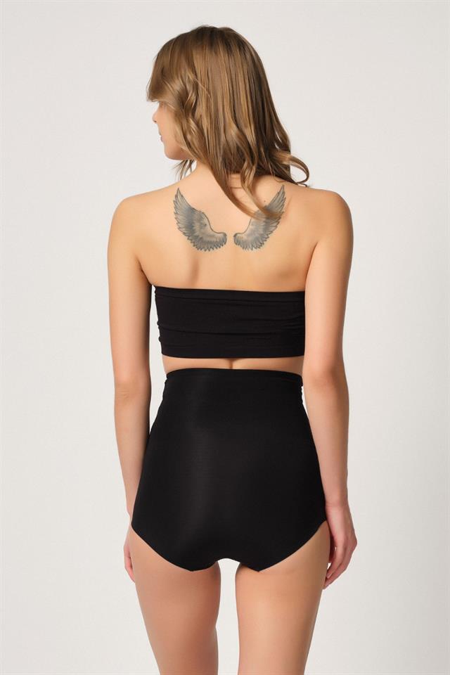 Black  2842 Laser Lace Slip Corset