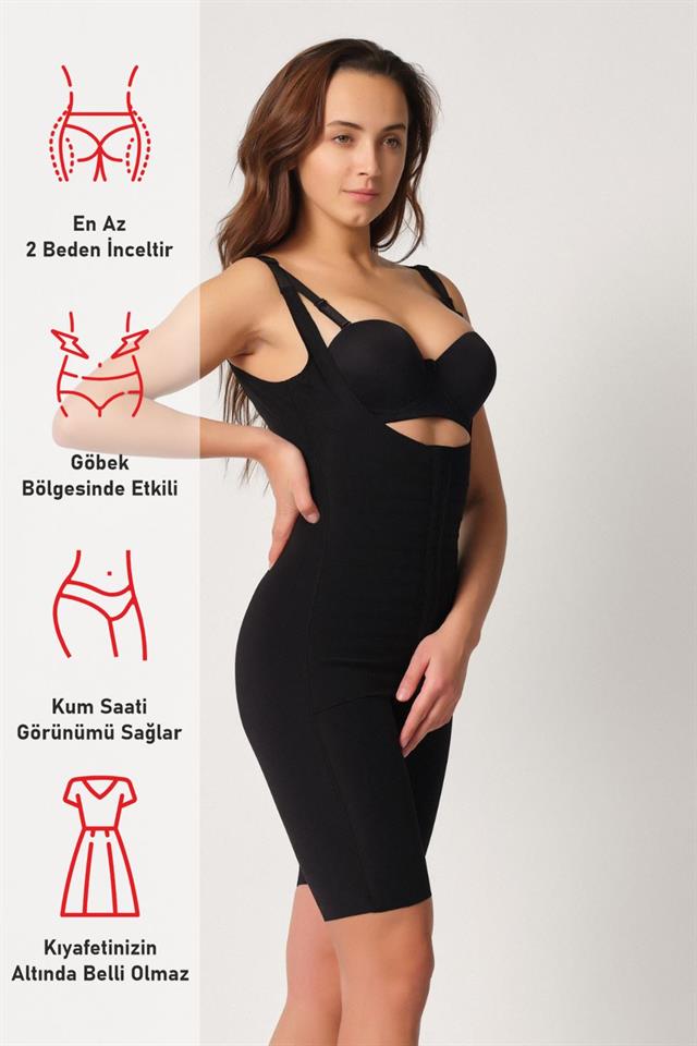 Schwarzes 2915 Weste Bodysuit Korsett mit Rücken