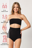Black  2931 Belly Balen Backed Slip Laser Corset