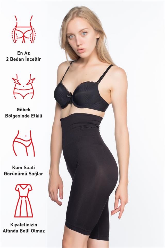 Schwarzes 3200 Hosenunterteil, weiches Doppel-Boxerkorsett