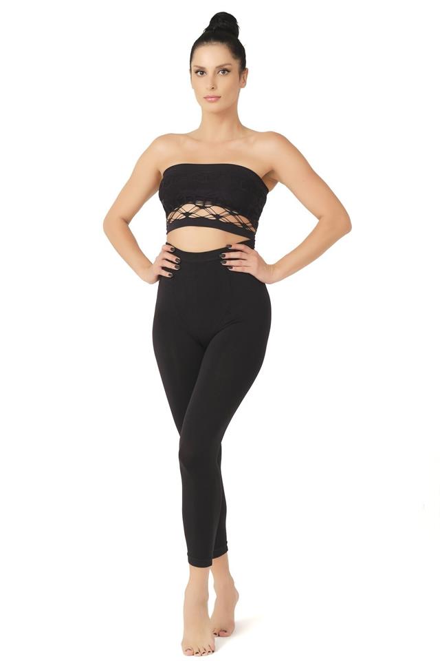 Schwarzes 3810 Leggings Korsett