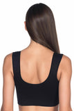 Black  4021 Padded Thick Strap Bra Corset
