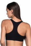 Black  4025 Padded Sports Bra Corset
