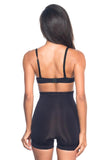 Black  7027 Slim Low Waist Boxer Corset