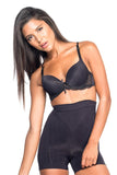 Black  7027 Slim Low Waist Boxer Corset