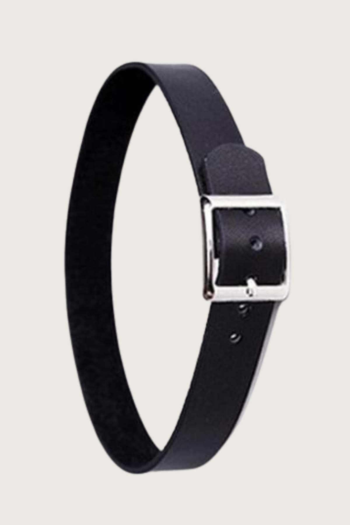 Schwarzes verstellbares stilvolles Lederhals-Accessoire 800793S für Ärmel und Hals