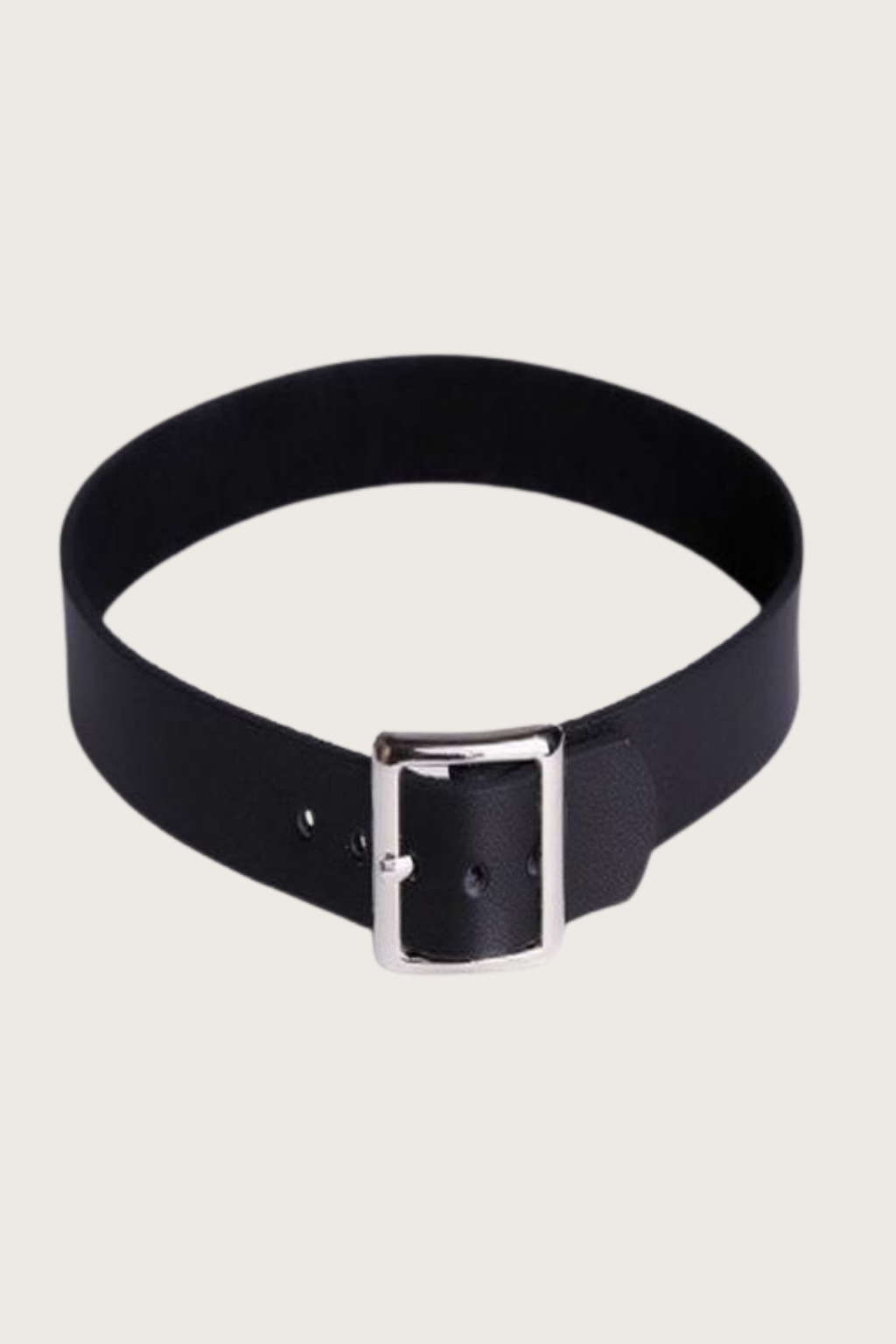 Schwarzes verstellbares stilvolles Lederhals-Accessoire 800793S für Ärmel und Hals