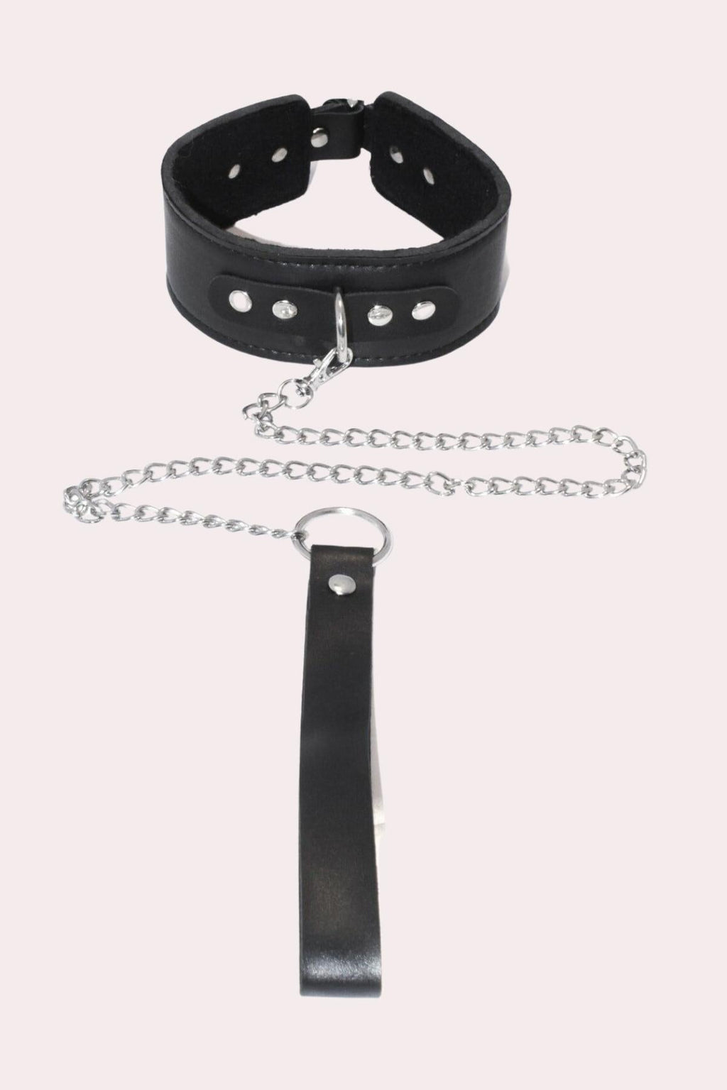 Schwarzes Geschirr, schickes Accessoire, Kunstlederleine 700543