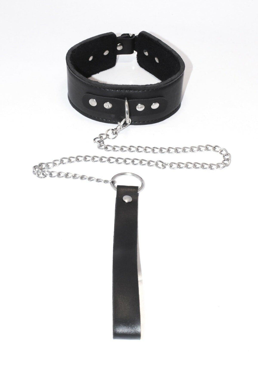 Schwarzes Geschirr, schickes Accessoire, Kunstlederleine 700543