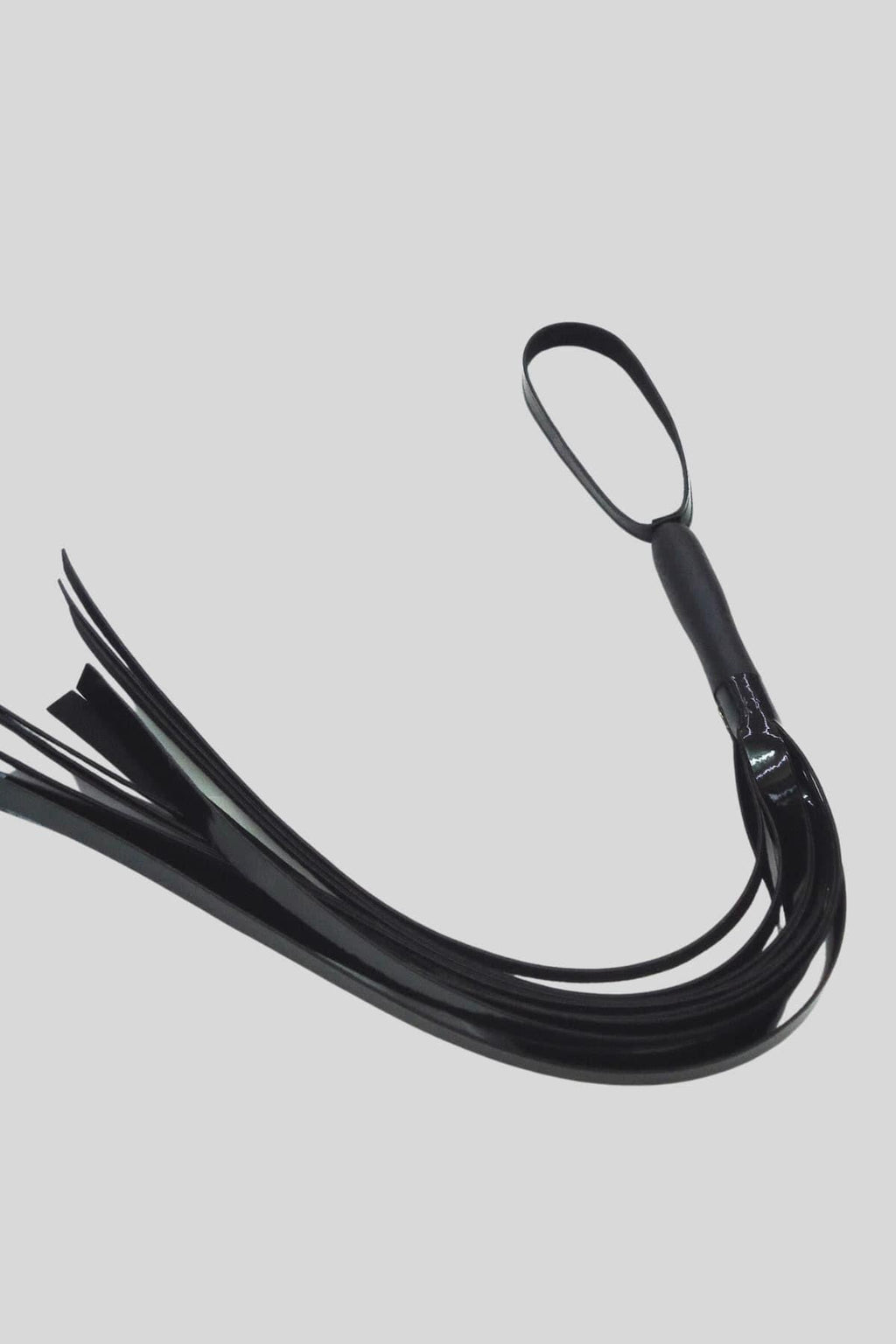 Schwarzes Geschirr Ausgefallenes Accessoire Kunstleder Einzelpeitsche H008