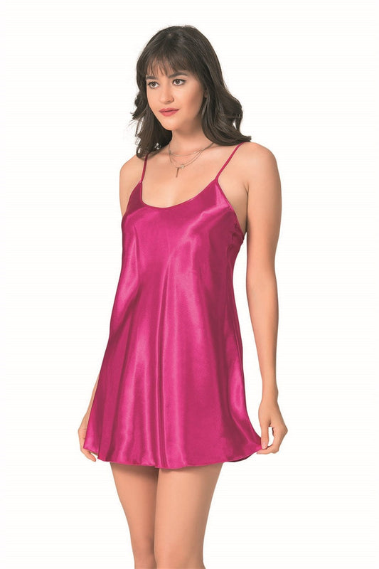 Cherry Short Satin Nightgown