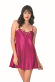 Cherry Short Satin Nightgown